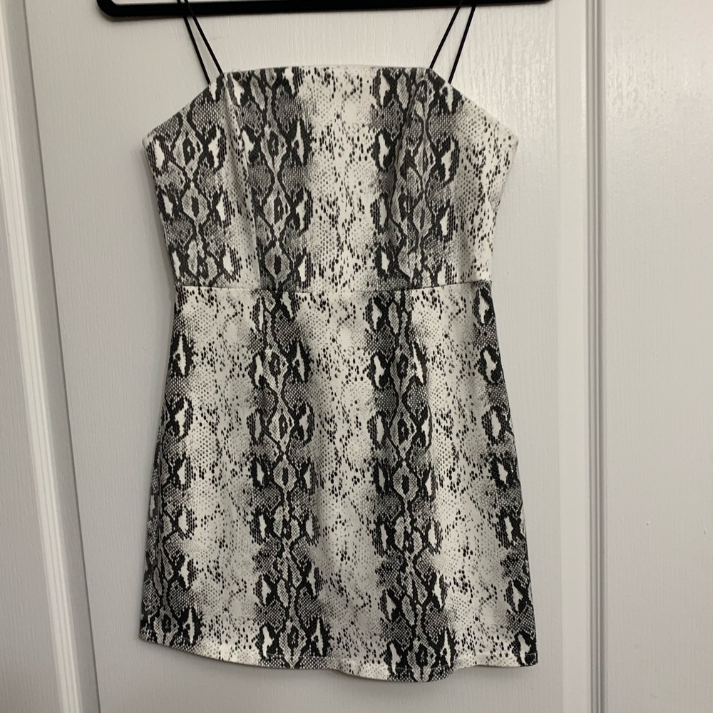 Snake print dress